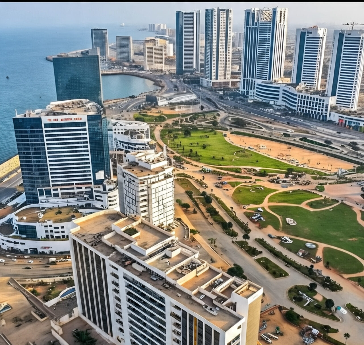 Lagos Skyline View by Meta AI