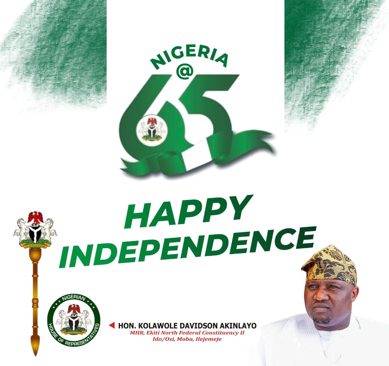 Hon Kolawole Akinlayo Nigeria Independence Wishes