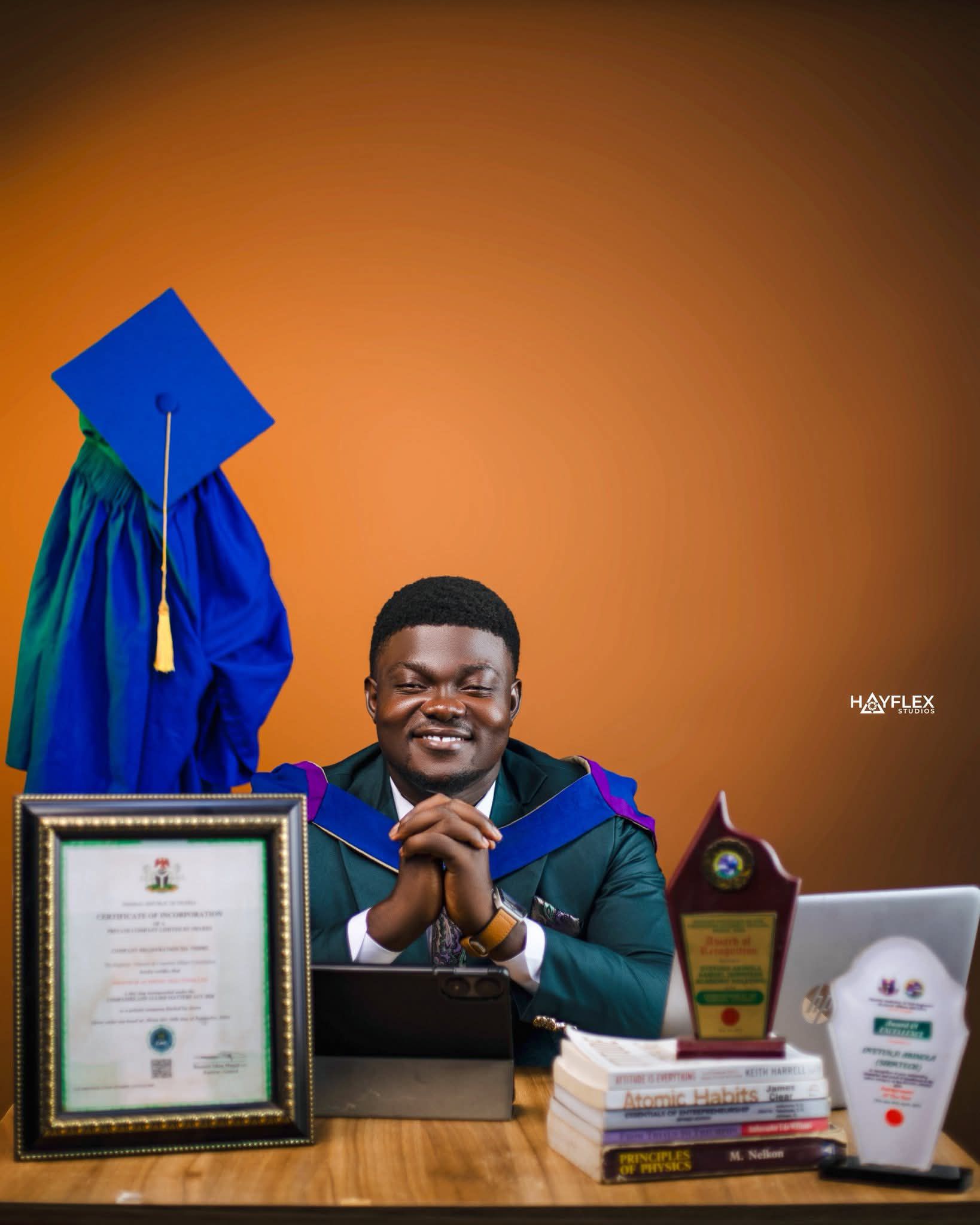 How Oyetunji Akinola Samuel beat rejection, a fatal accident and setbacks to graduate FUTA with First Class