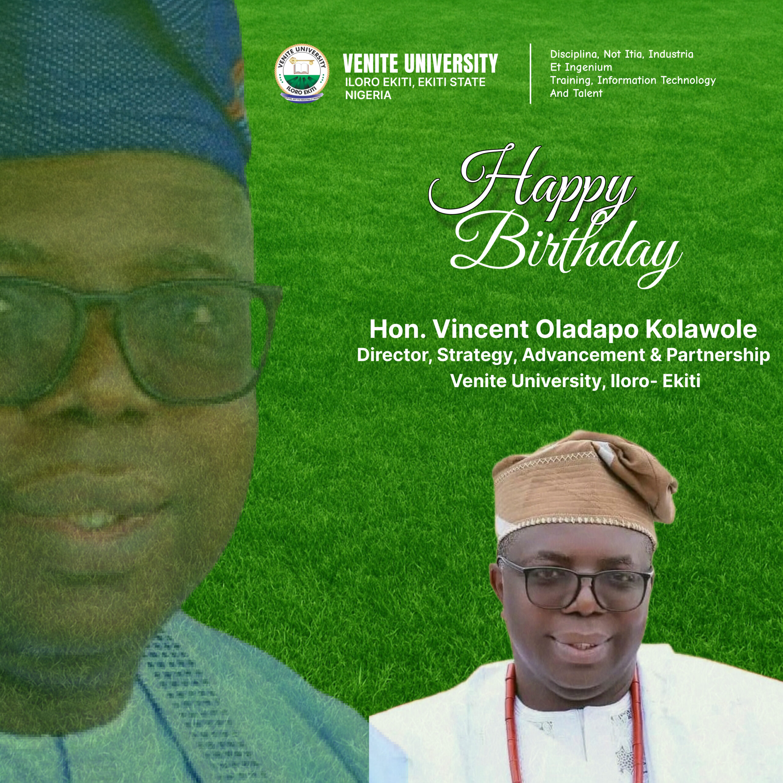Venite University Celebrates Hon. Vincent Oladapo Kolawole on His Birthday Anniversary