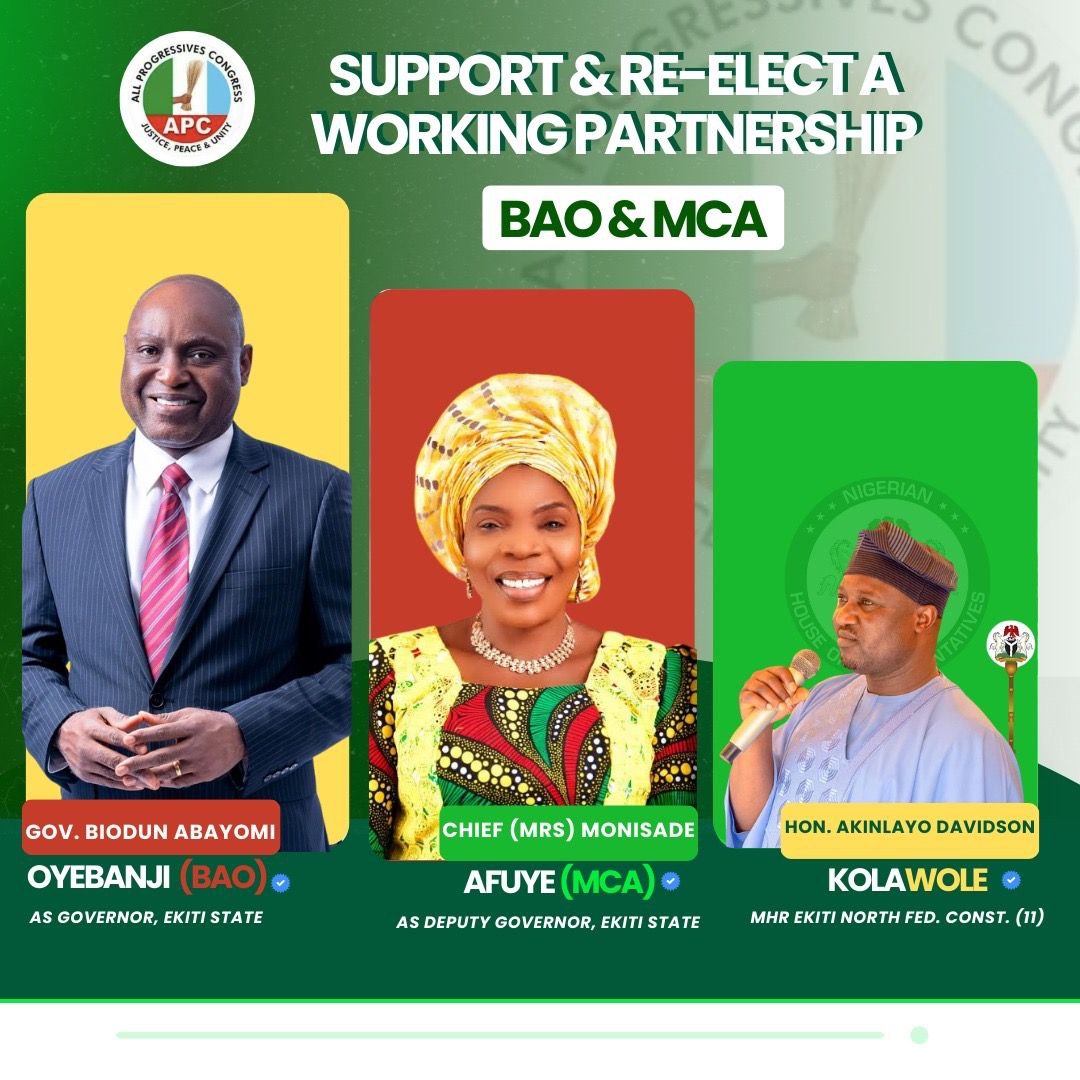 Hon. Akinlayo Rallies Ekiti Voters to Re-Elect Oyebanji, Afuye