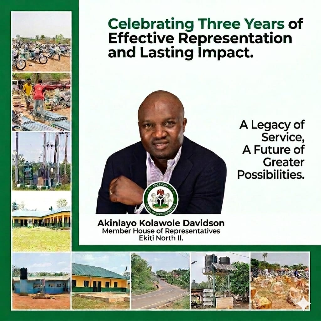 Three Years of Representation: Hon. Akinlayo Highlights Impact Across Constituency