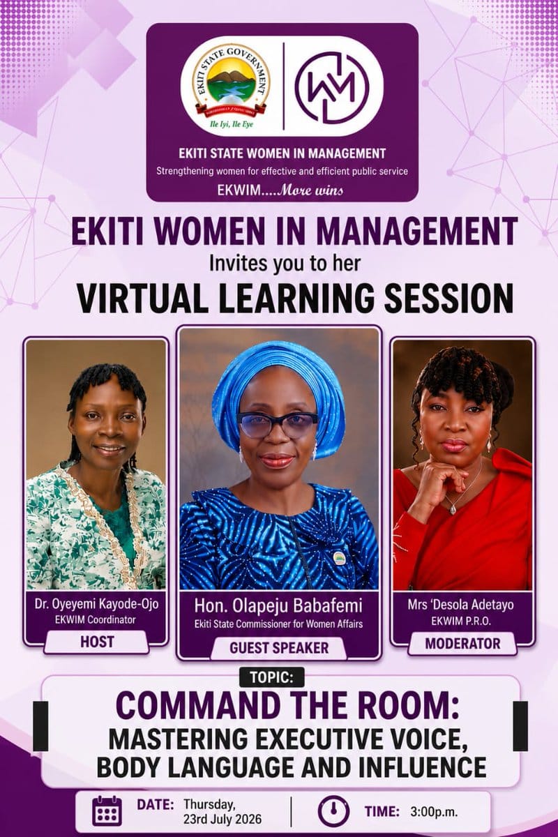 Ekiti Women in Management Urges Female Leaders to Build Executive Presence